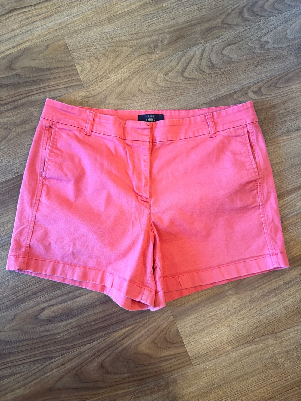 J. Crew Coral Pink Chino Bermuda Shorts